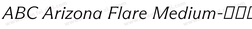 ABC Arizona Flare Medium字体转换
